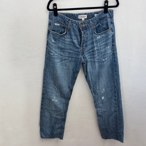 Guess Denim - Guess Relaxed Fit Distressed Blue Jeans